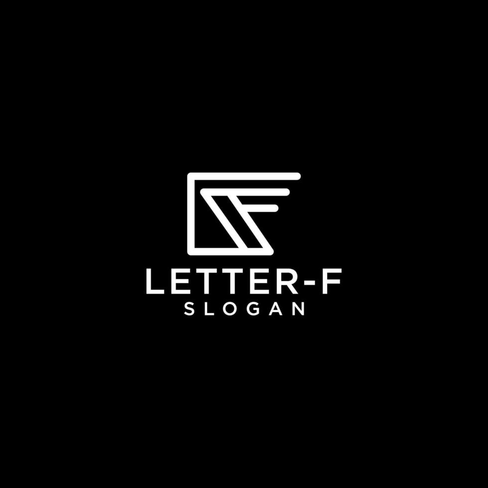 Plantilla de diseño de icono de logotipo letra f vector