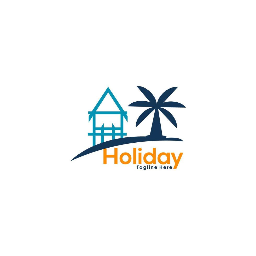 Holiday logo icon design vector