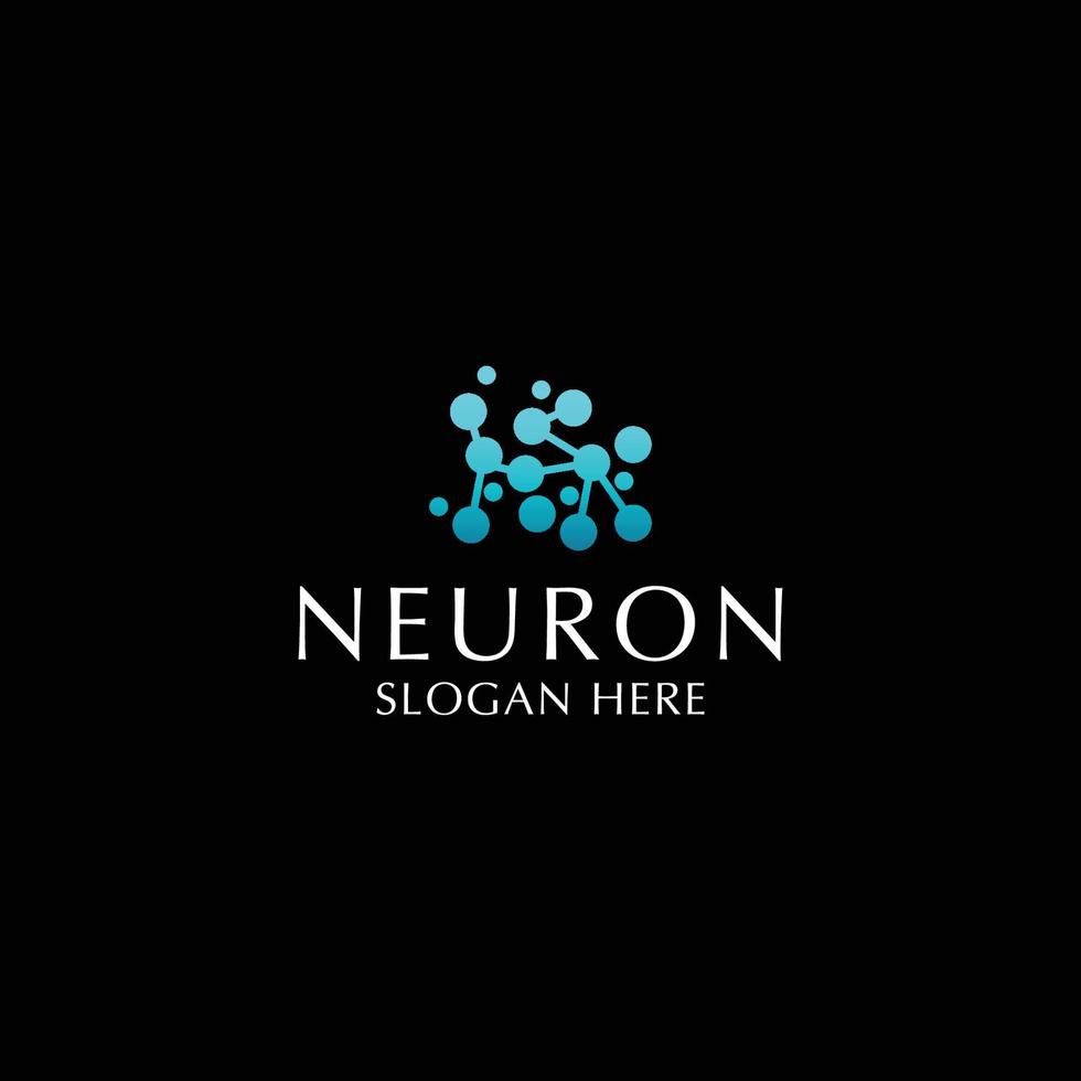 Neuron logo design icon template vector