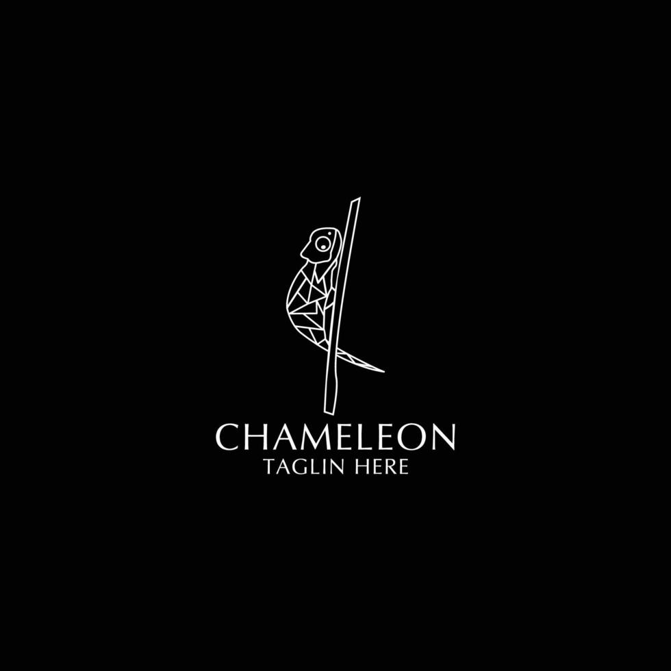 Chameleon  logo design icon template vector