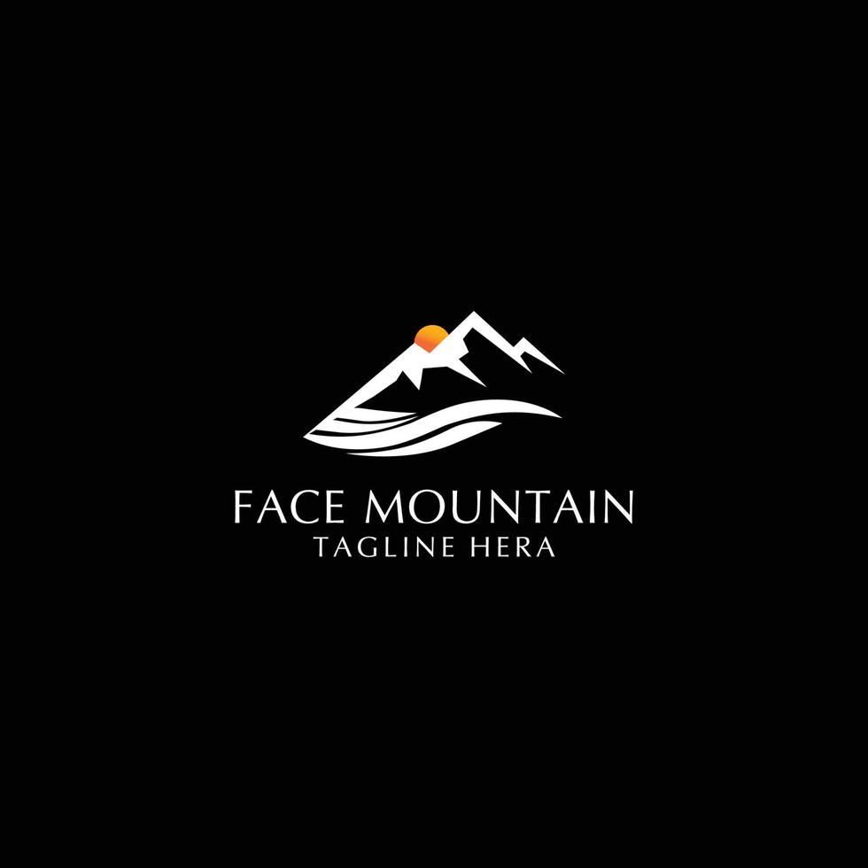 Mountain logo design icon vector