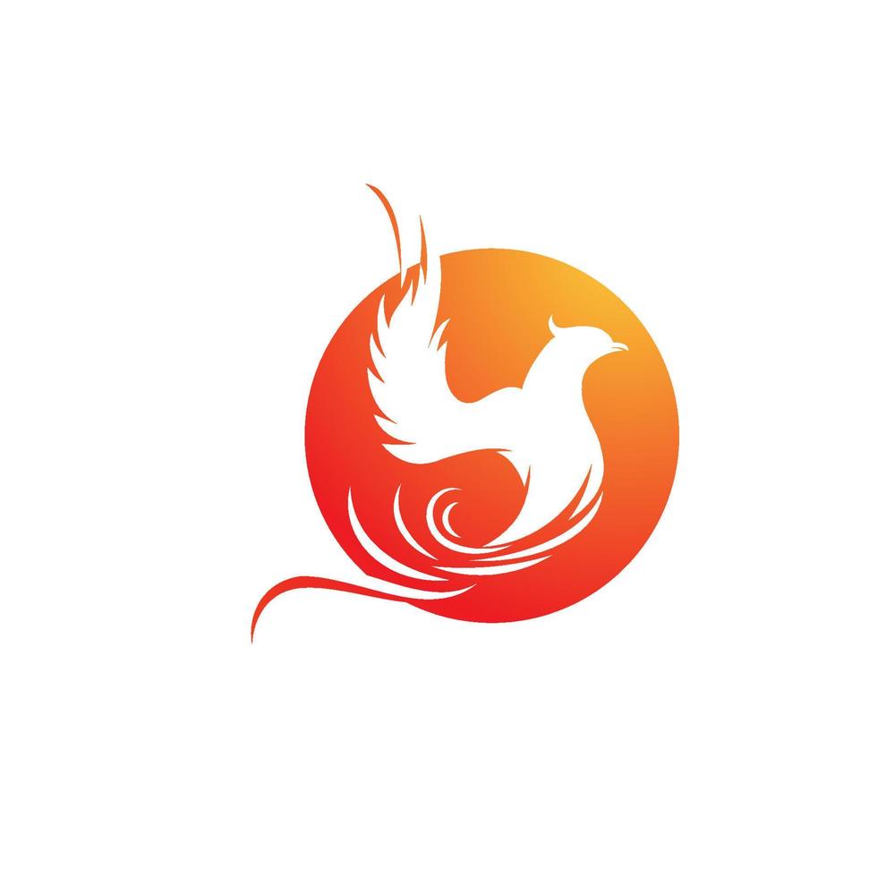 Phoenix vector icon illustration