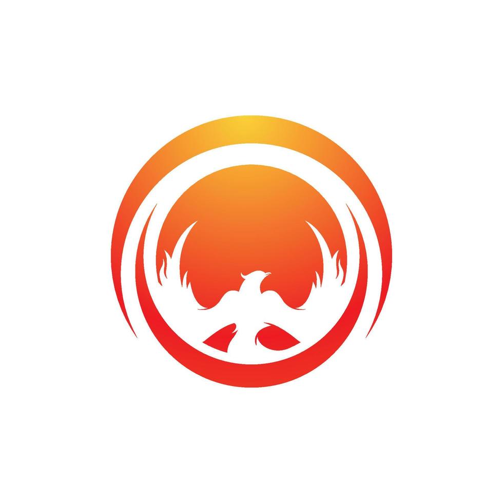 Phoenix vector icon illustration