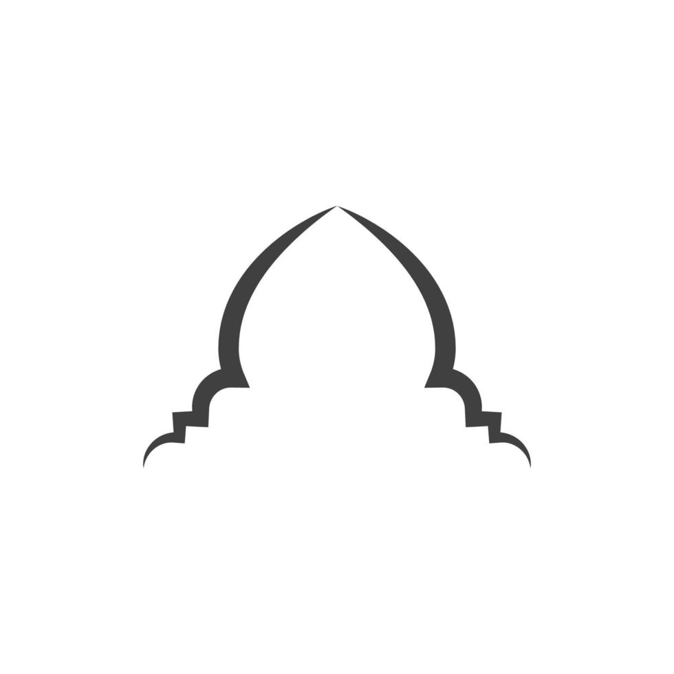 Mosque window vector icon