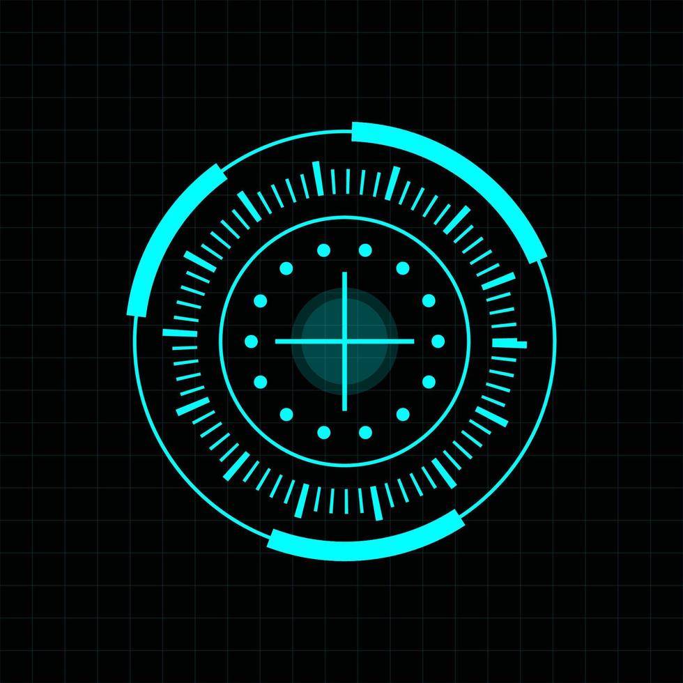Futuristic user interface illustration vector