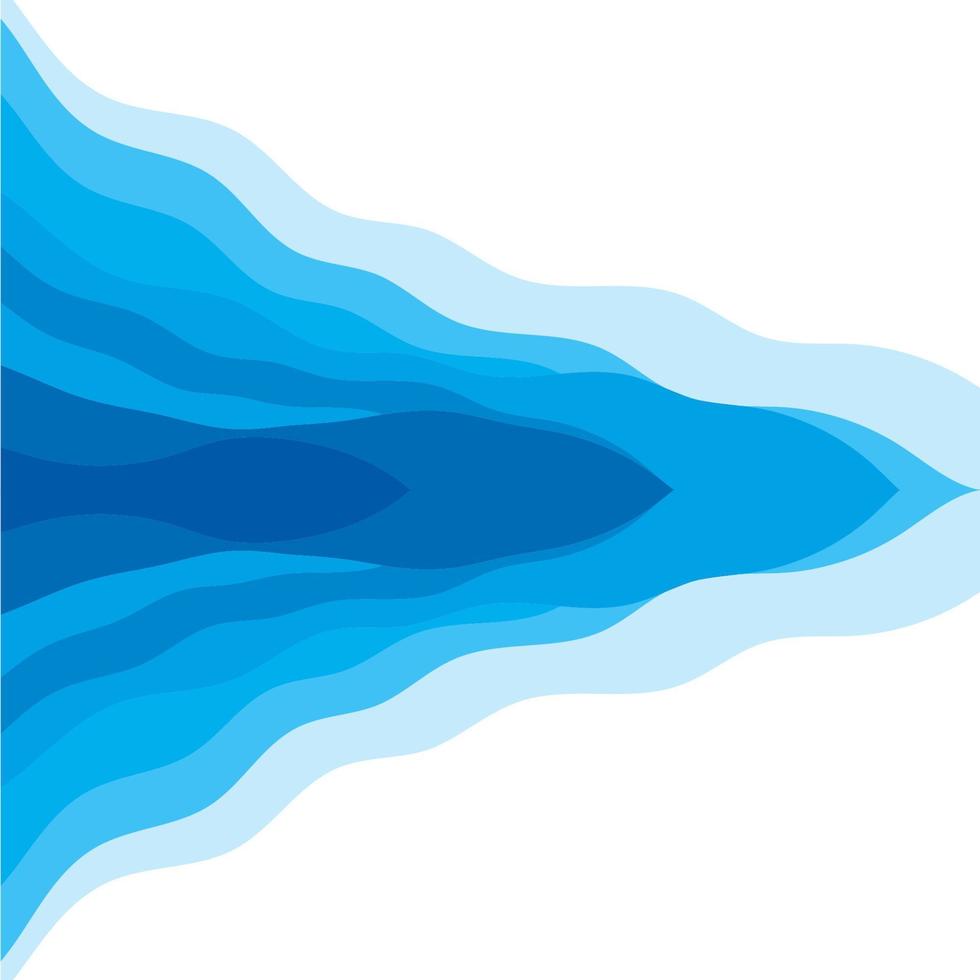 Abstract Water wave design background vector