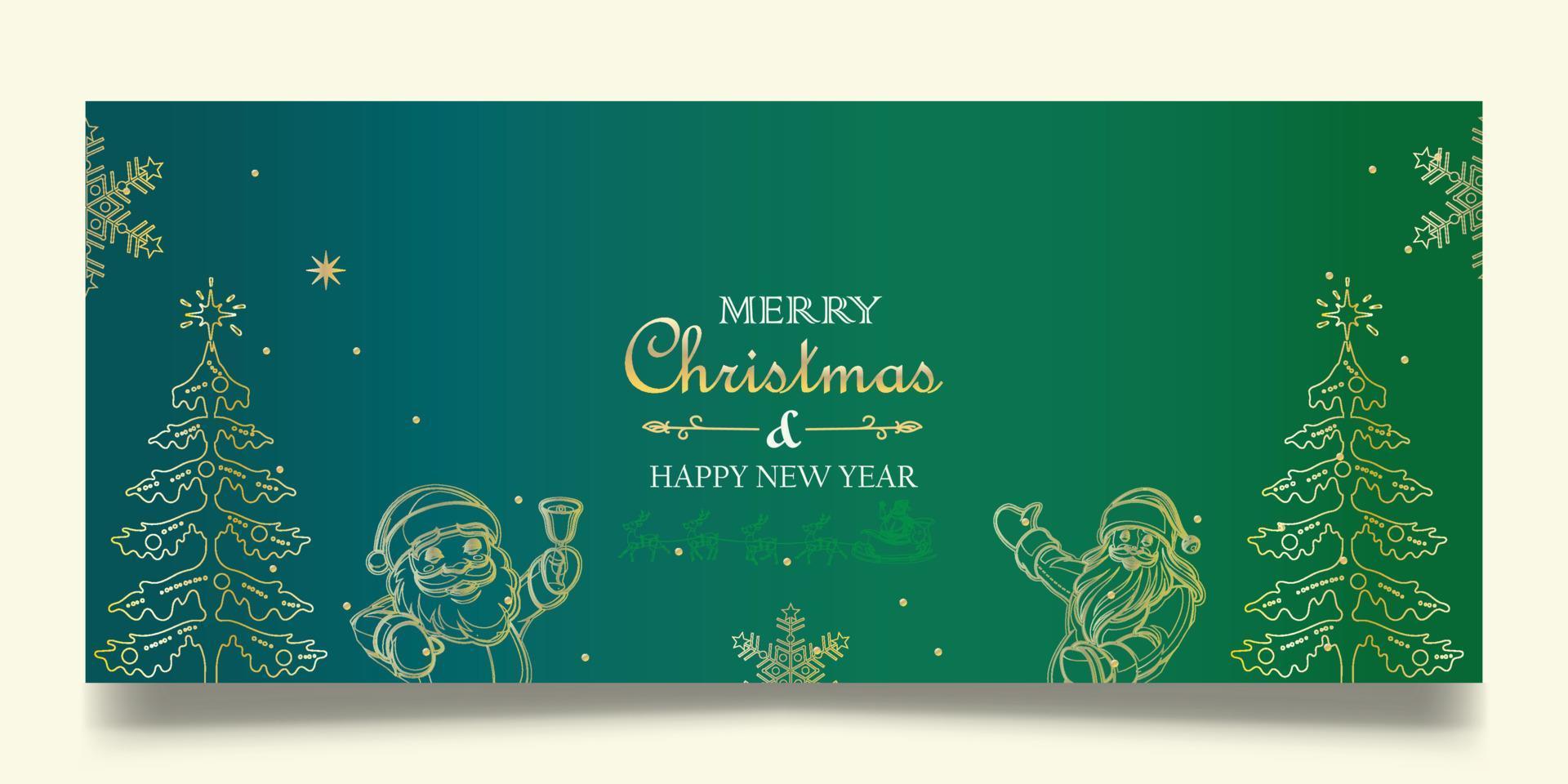 plantilla de banner de navidad vector