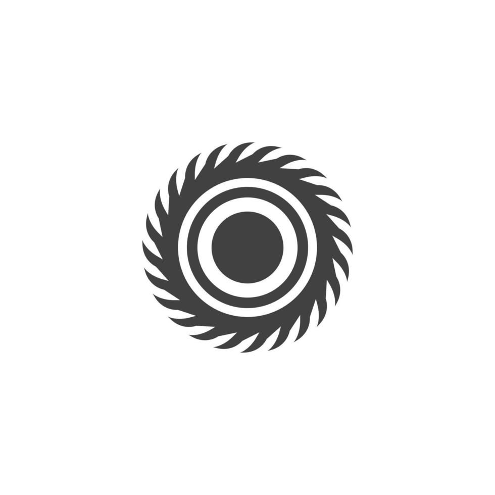 Industrial saw vector illustration icon