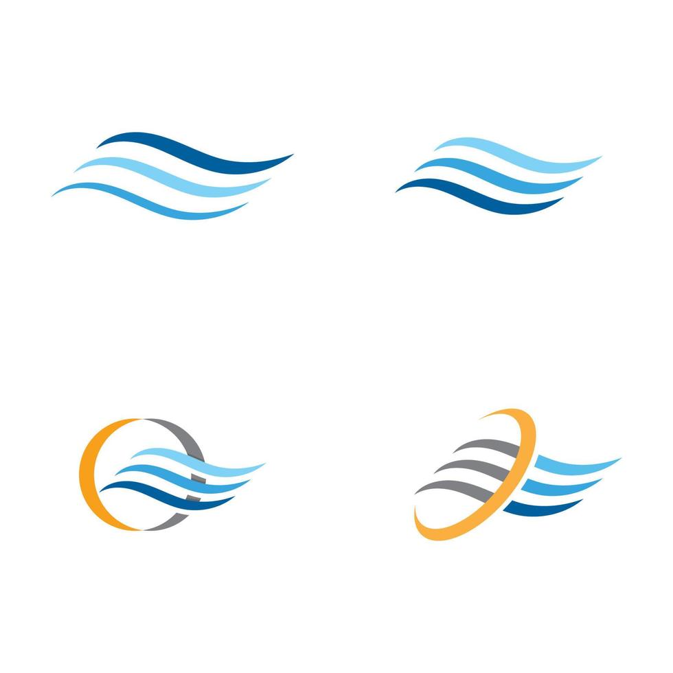 Water wave icon vector