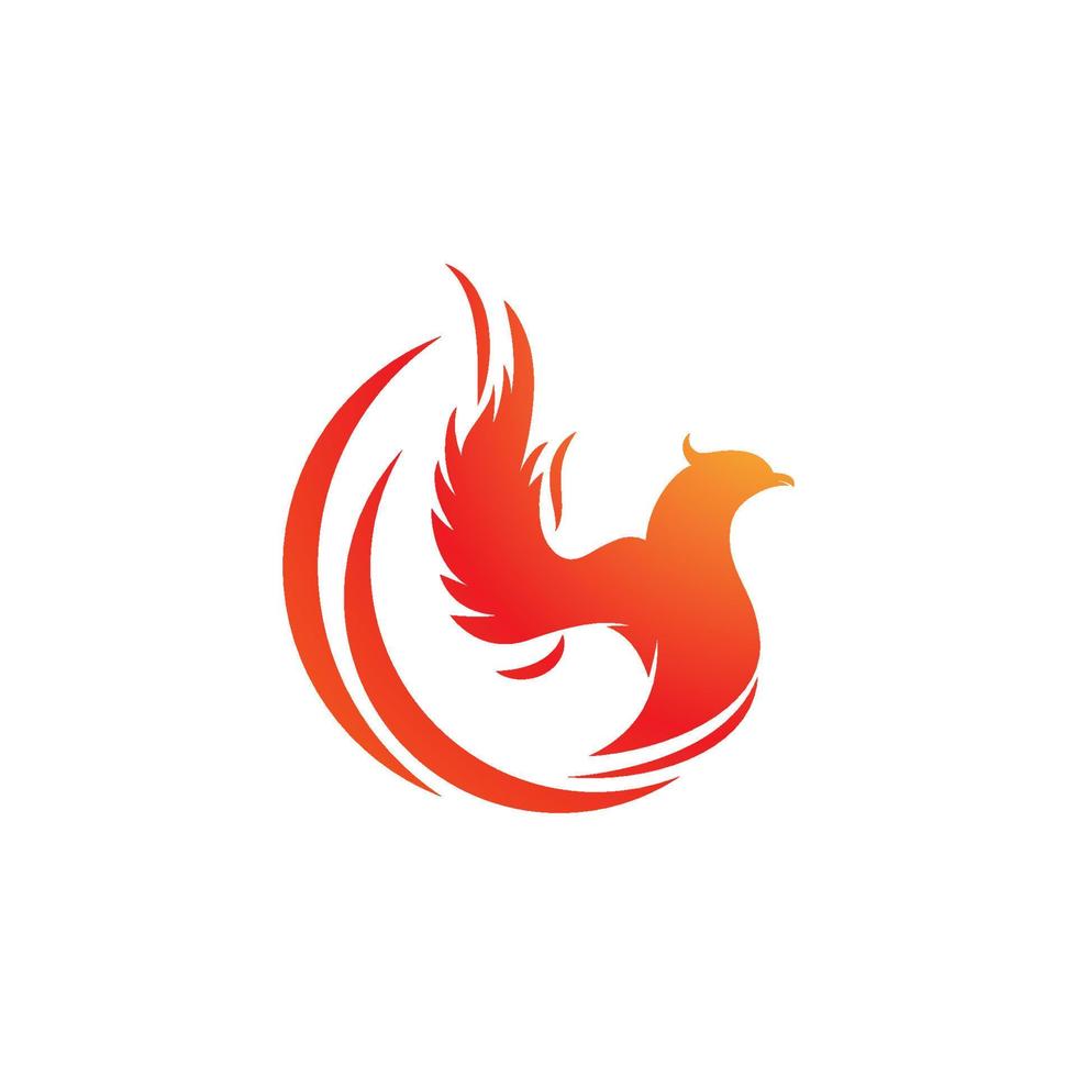 Phoenix vector icon illustration