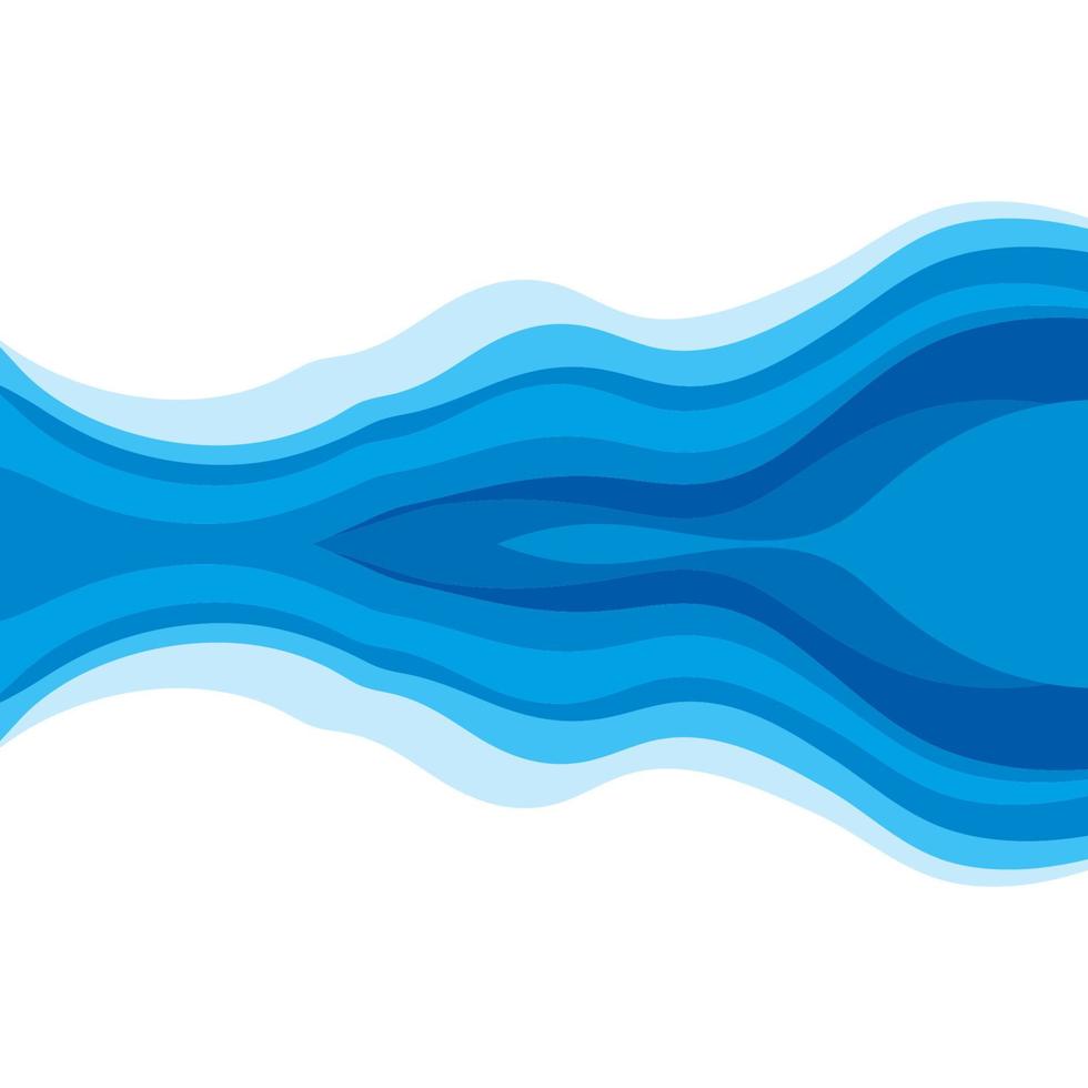 Fondo de diseño de onda de agua abstracta vector