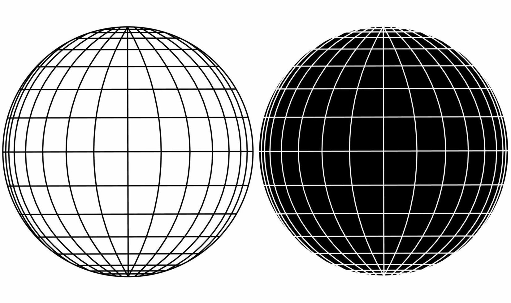 conjunto de iconos de bola de discoteca o globo aislado sobre fondo blanco vector