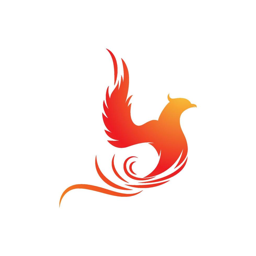 Phoenix vector icon illustration