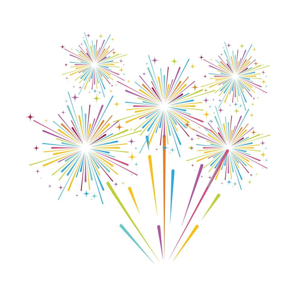 Firework vector icon illustration