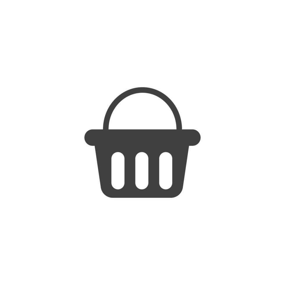 Basket vector icon, Shopping Sign Online