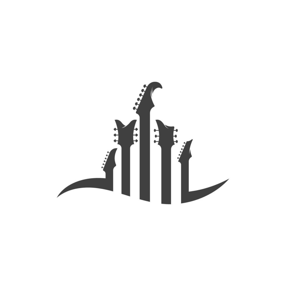 Ilustración de icono de vector de guitarra