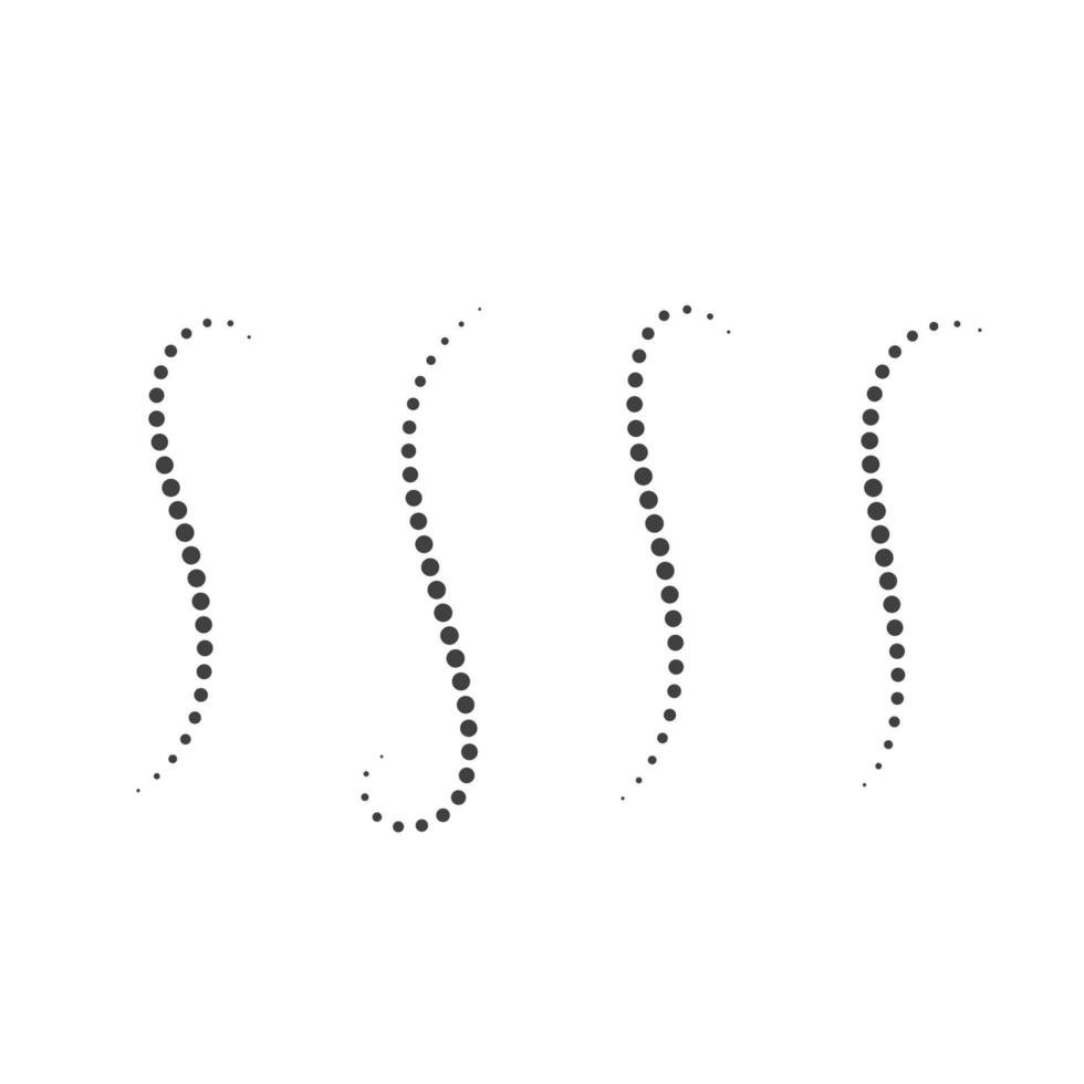 halftone spine circle dots vector