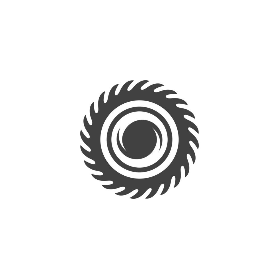 Industrial saw vector illustration icon