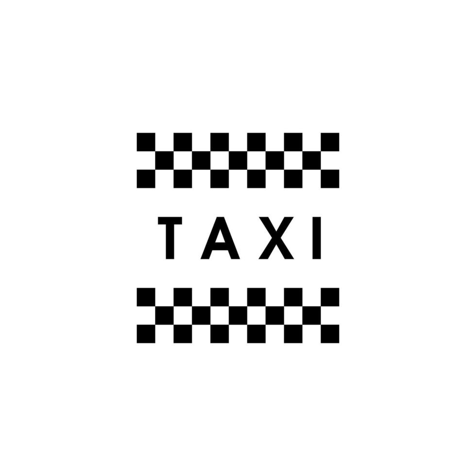 diseño de ilustración de icono de vector de taxi