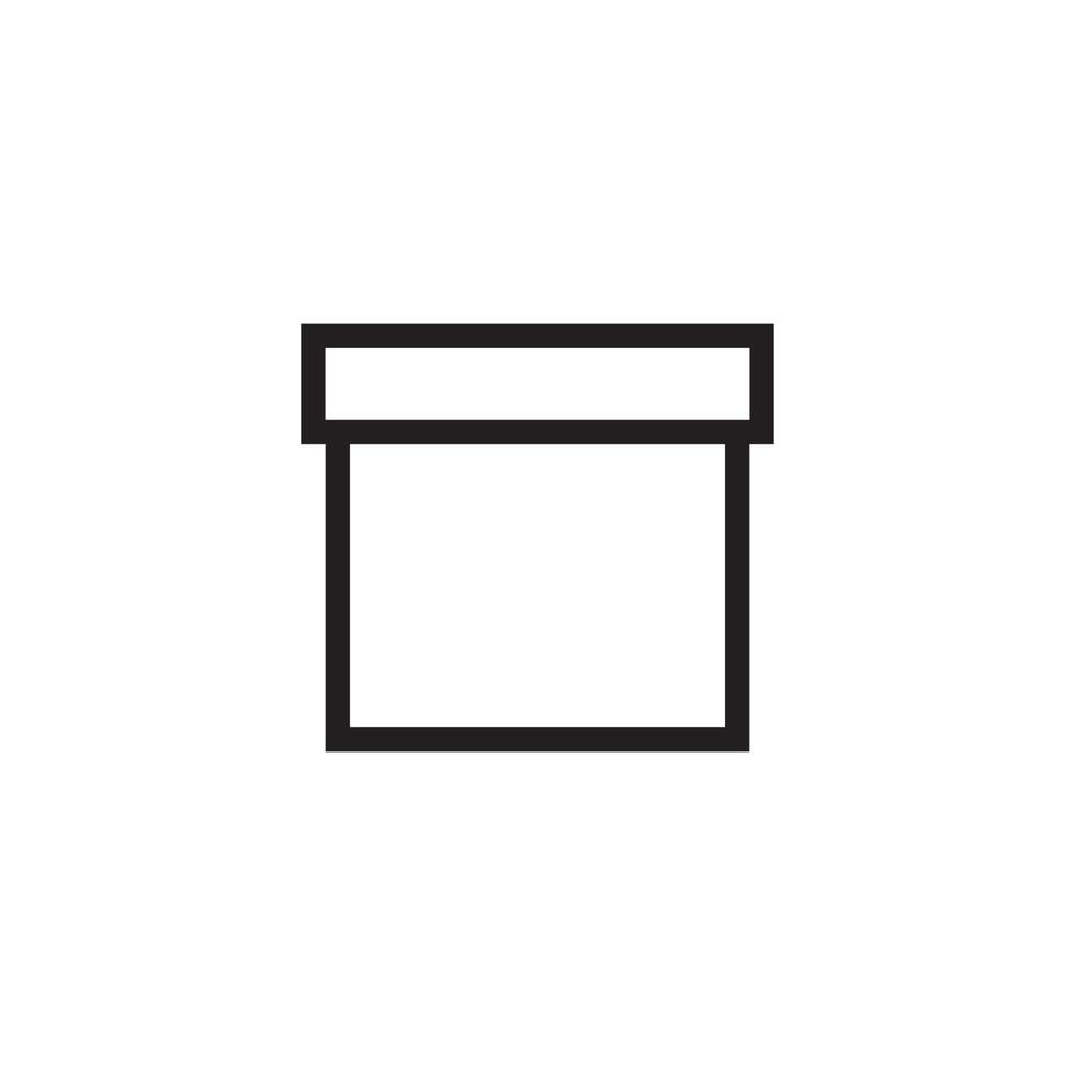 Box vector illustration icon