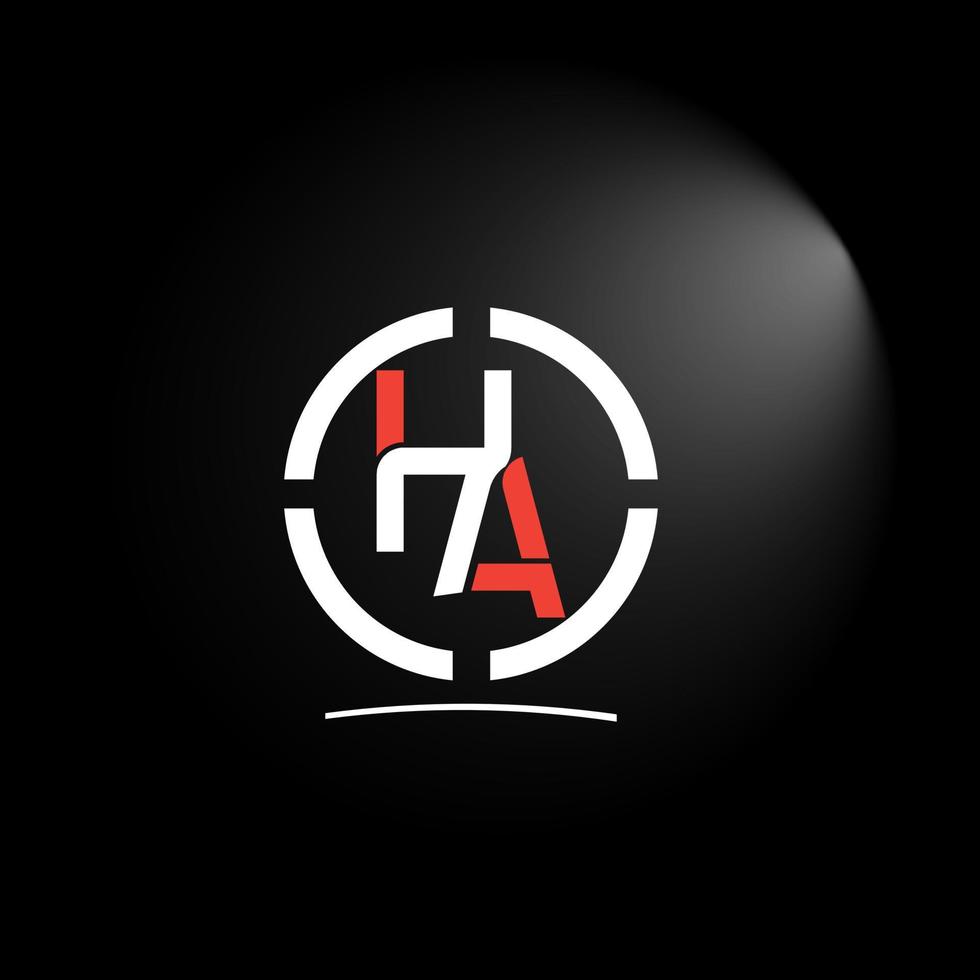 HA Text Logo vector