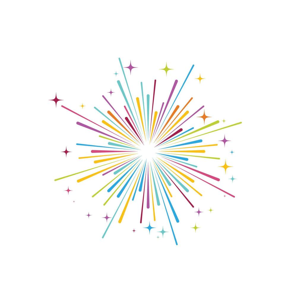 Firework vector icon illustration