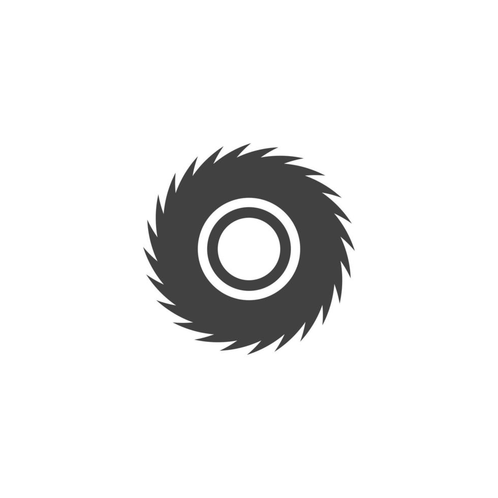 Industrial saw vector illustration icon