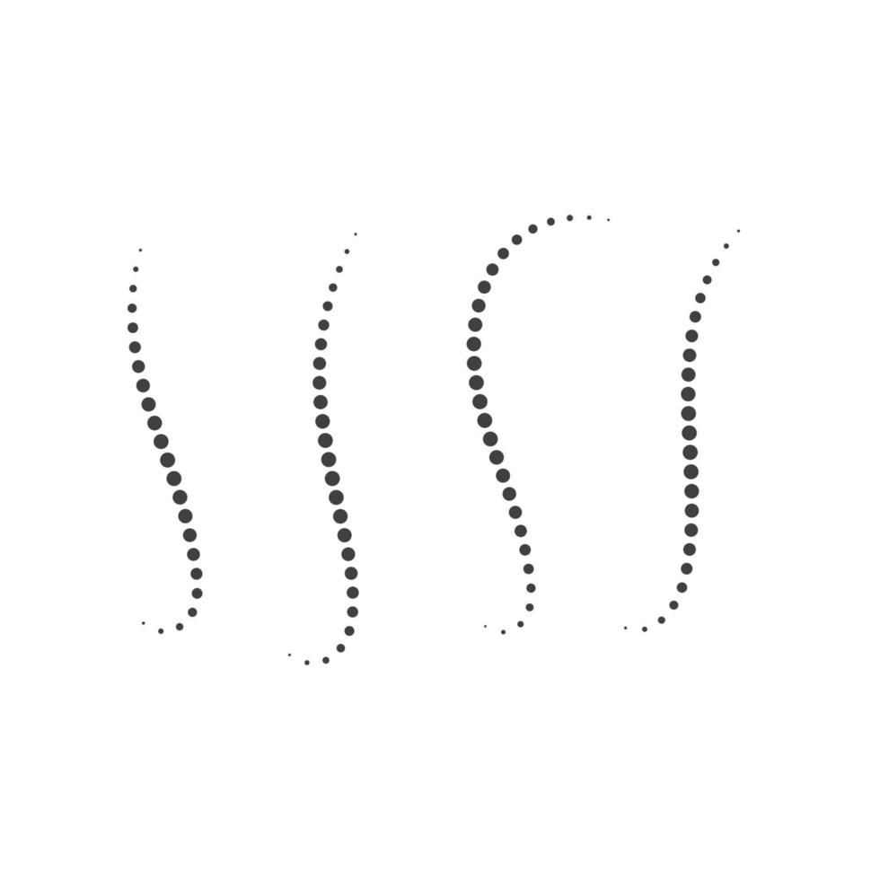 vector de puntos de círculo de columna de semitono