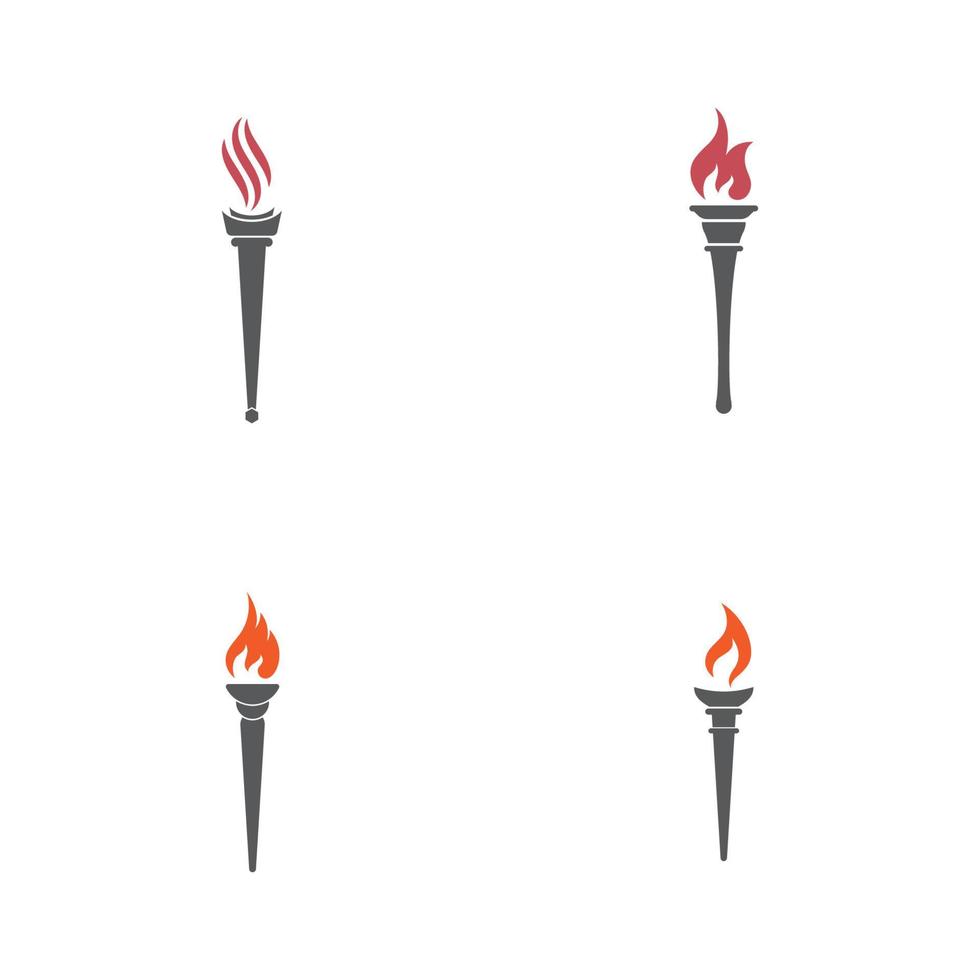 Torch vector icon illustration design