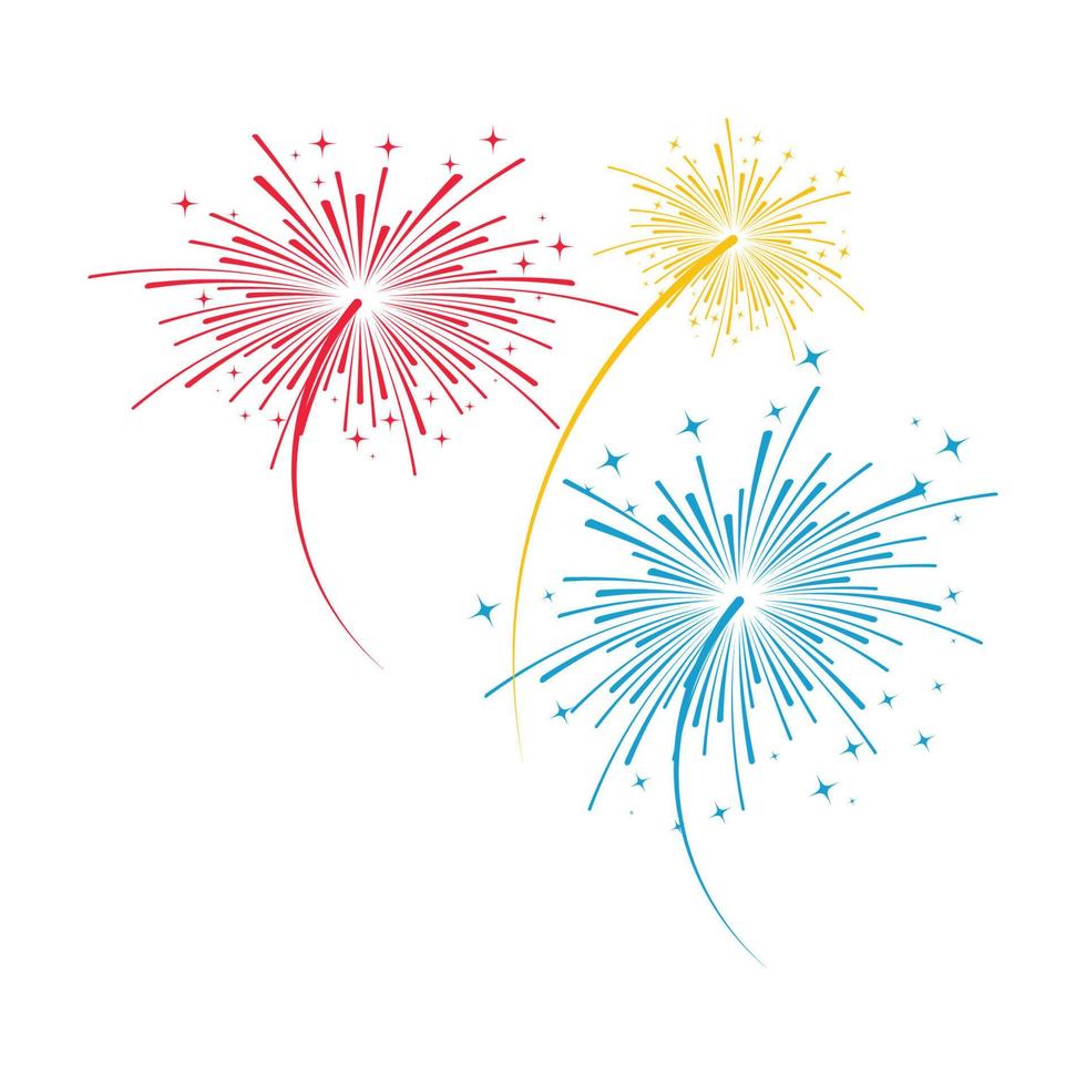 Firework vector icon illustration