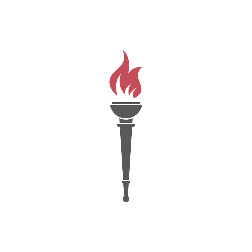 Torch vector icon illustration design