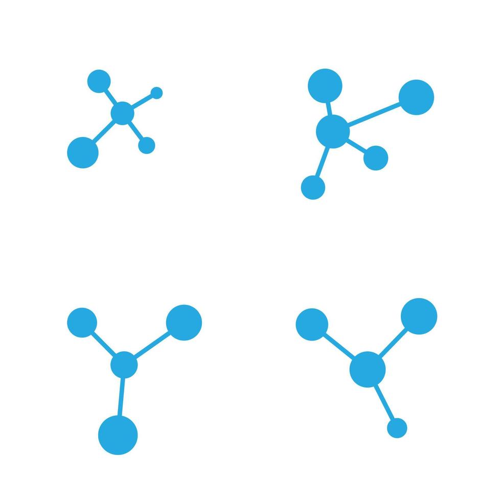 Molecule vector illustration design