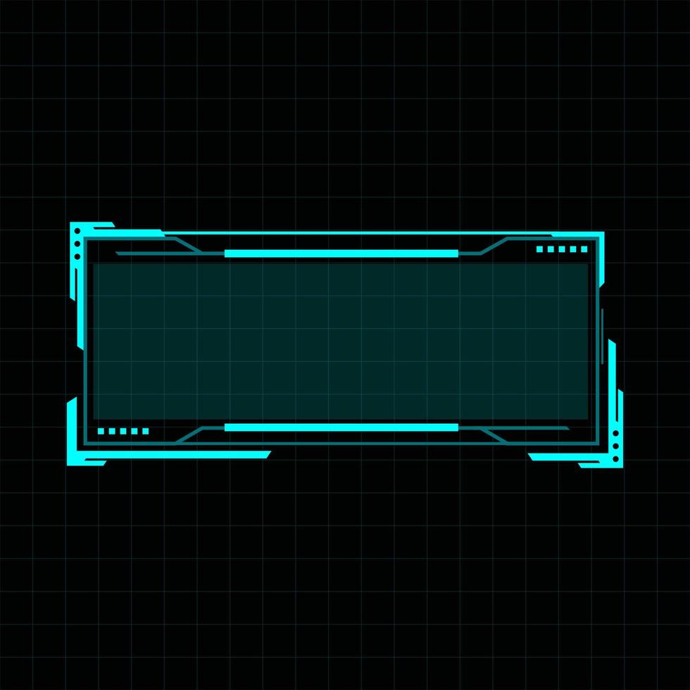 Futuristic user interface illustration vector
