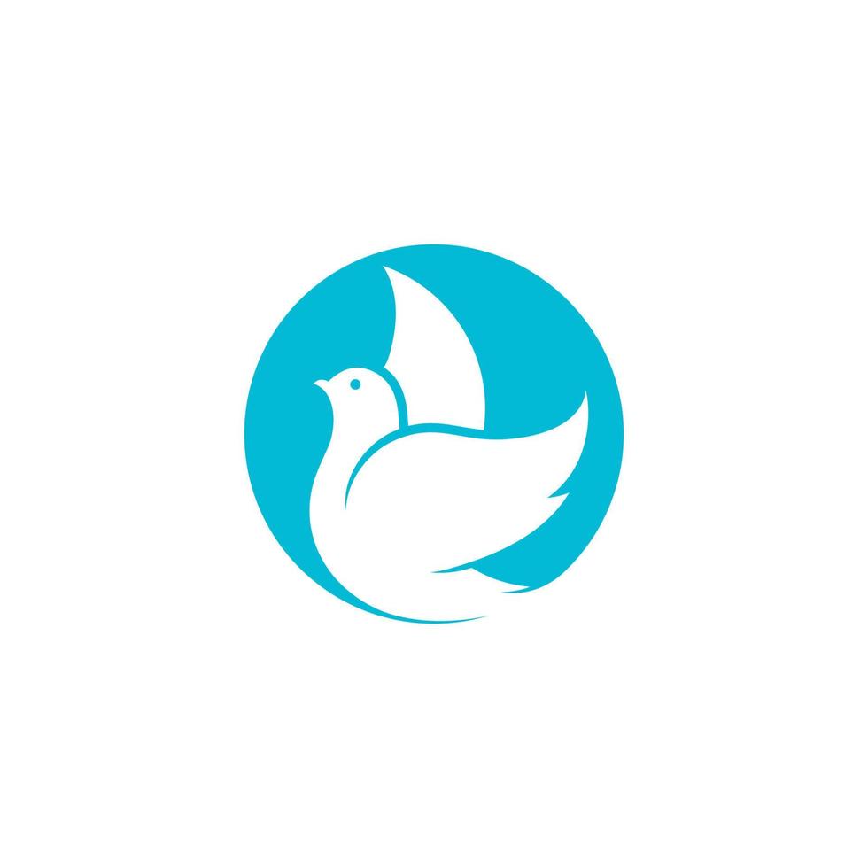 Bird wing Dove icon Template vector