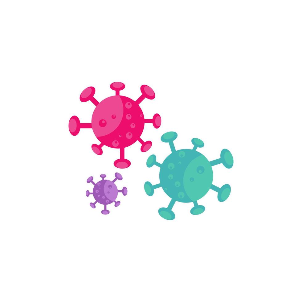 icono de ilustración de vector de virus