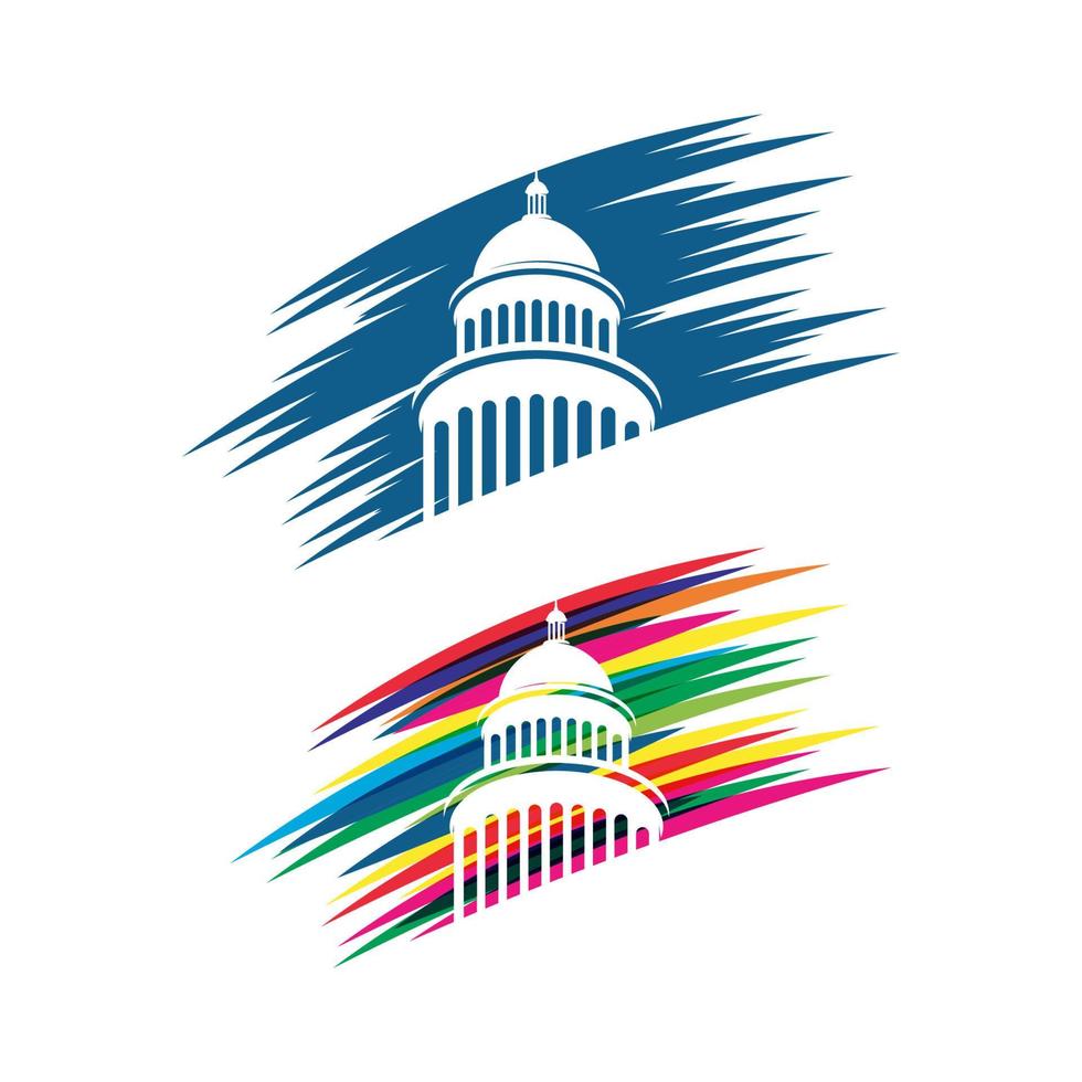 Capitol vector icon illustration