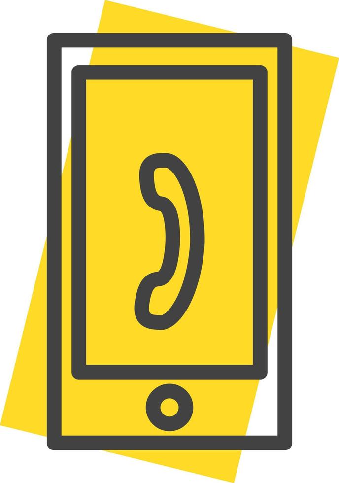 On the call, illustration, vector on a white background.