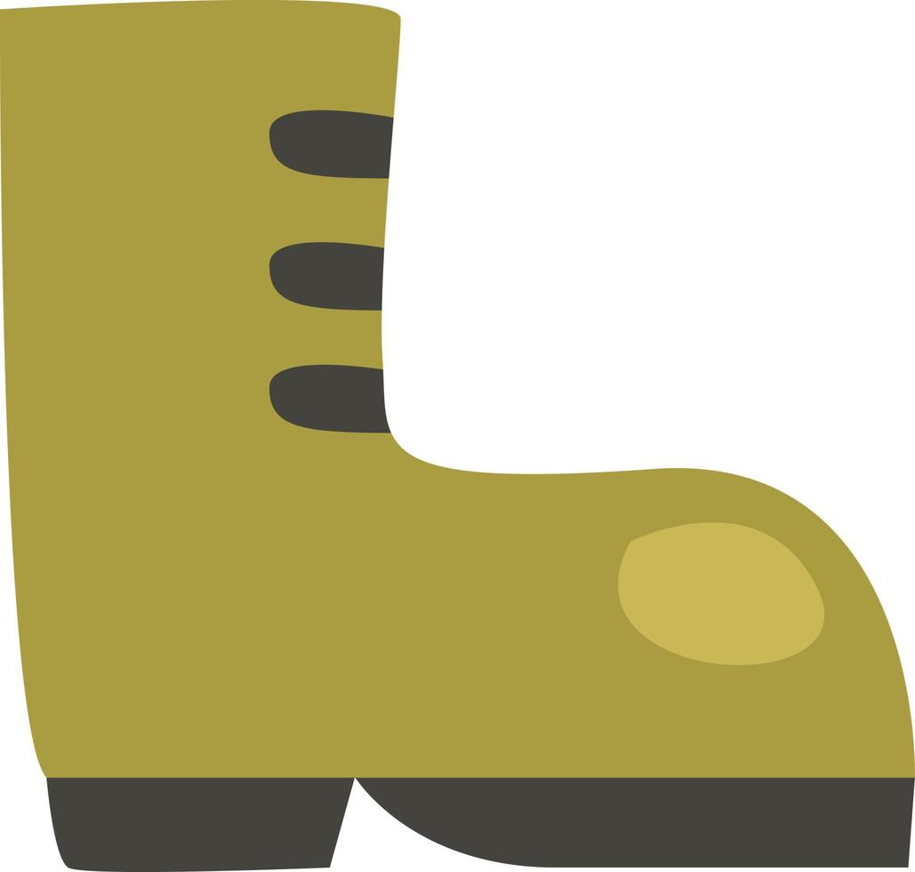 botas militares, ilustración, vector, sobre un fondo blanco. vector