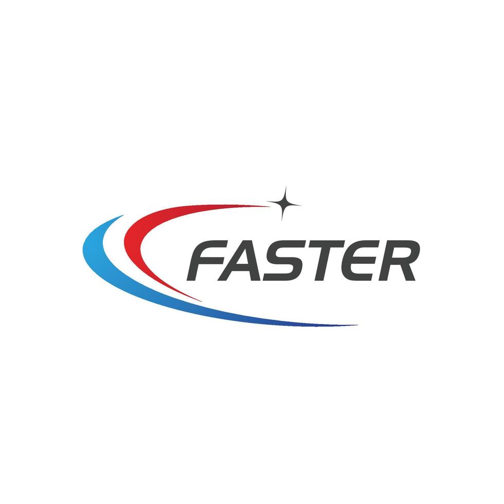 Faster Logo Template vector icon