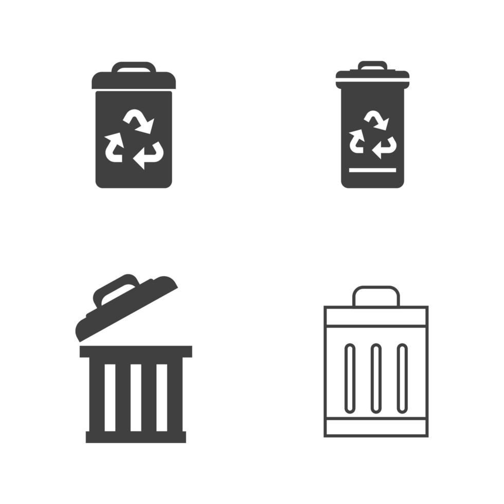 Trash icons vector illustration design