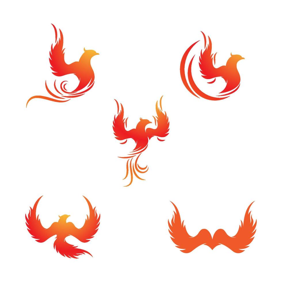 Phoenix vector icon illustration