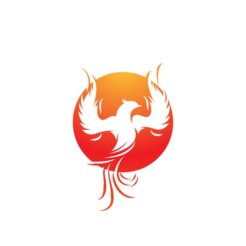 Phoenix vector icon illustration