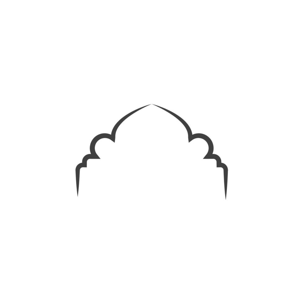 Mosque window vector icon