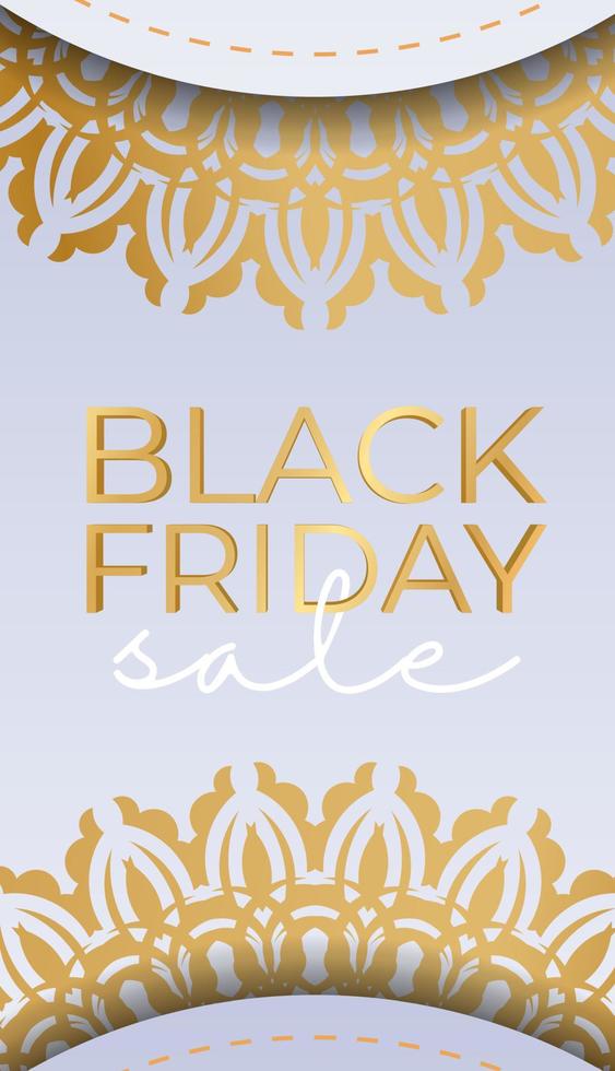 Beige Geometric Black Friday Sale Party Poster vector