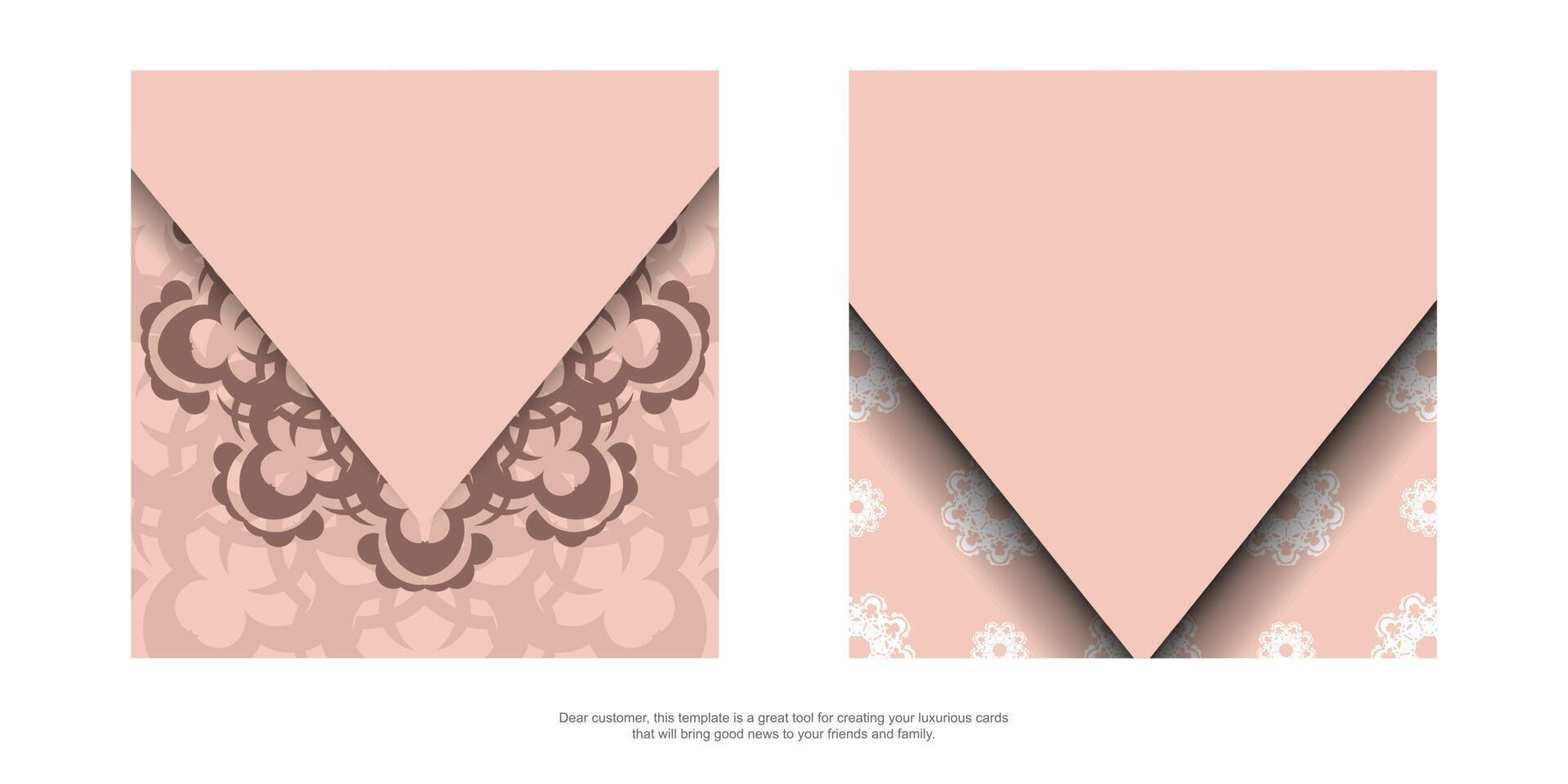 Two different designs of pink and white patterns vector