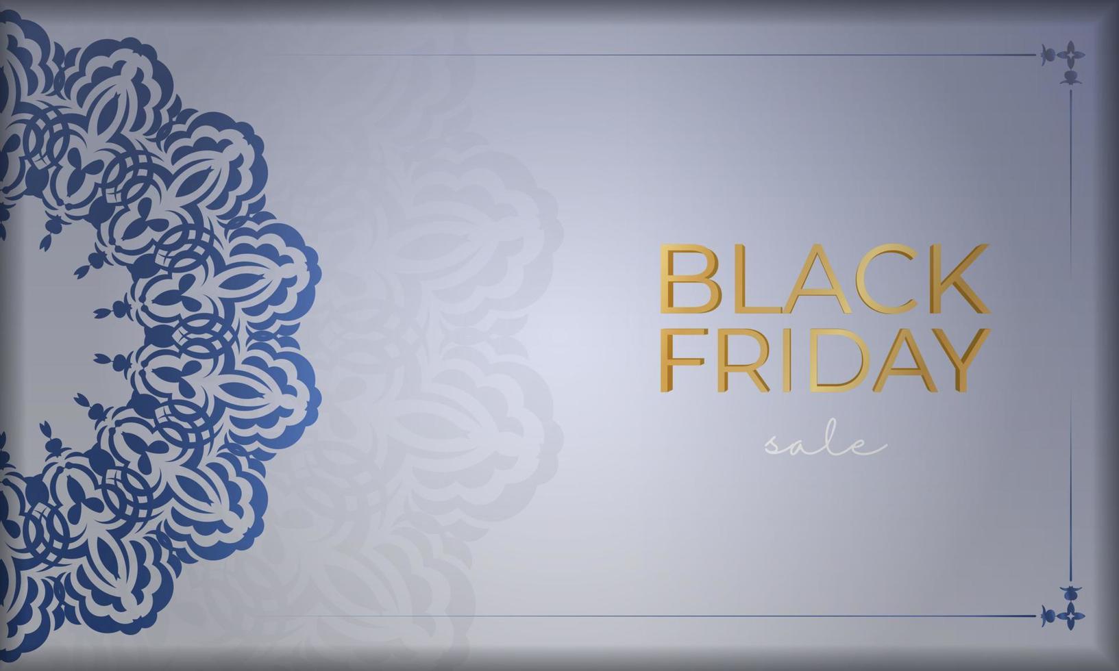 Baner for Black Friday in beige color with geometric pattern vector