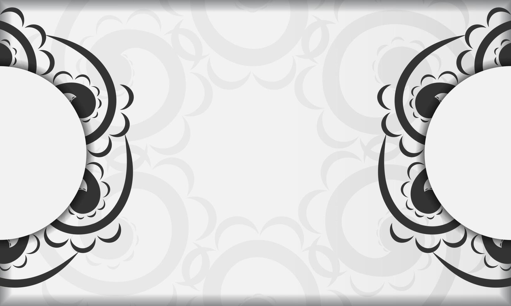 Two black and white frames with swirls on them vector