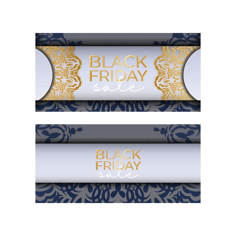 Baner Black Friday beige with Greek ornament vector