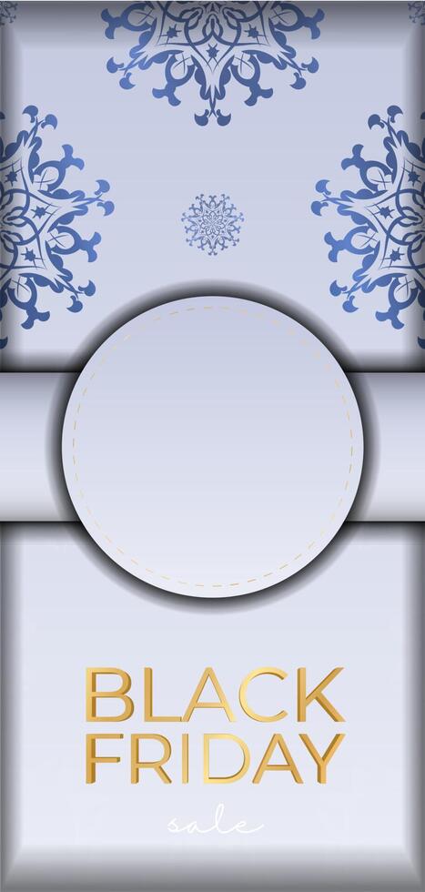 Holiday Advertising For Black Friday Beige with Round Pattern vector