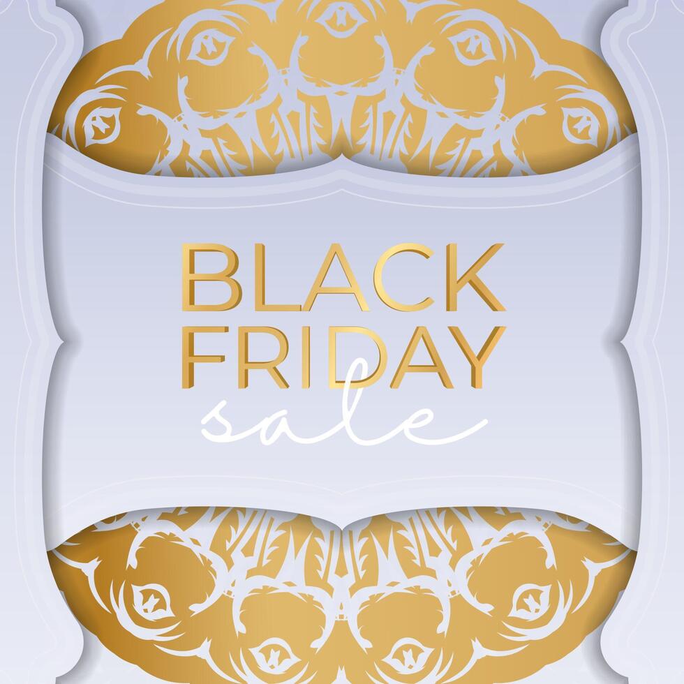 Beige Black Friday Sale Baner with Geometric Patterns vector